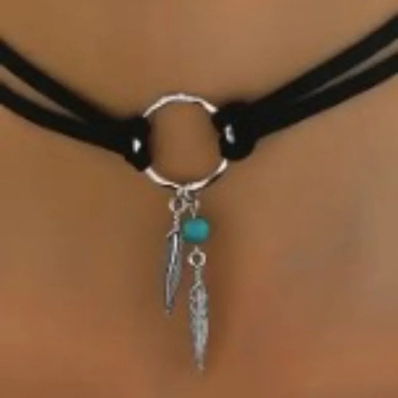 Set of 3 Unisex Boho-Chic Vintage-Inspired Beaded Necklaces PU Leather - Picture 5 of 14